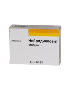 Diclofenac sodium, thiamine, pyridoxine, tsianokobalamina - Neurodiclovit modified-release capsules 30 pcs texas Pharmacy Online - texas.buy-pharm.com