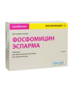 fosfomycin - Fosfomycin Esparma powder for solution for oral administration 3 g sachet 1 pc. texas Pharmacy Online - texas.buy-pharm.com