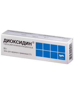 Hydroksymetylhynoksylyndyoksyd - Dioxidin ointment 5%, 30 g texas Pharmacy Online - texas.buy-pharm.com