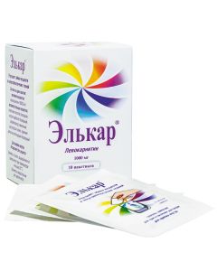 Levokarnytyn - Elkar effervescent granules for the preparation of a solution of 1000 mg sachets of lemon 10 pcs. texas Pharmacy Online - texas.buy-pharm.com