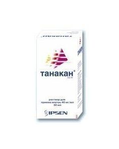 Ginkgo dvulopastnoho lystev ekstrakt - Tanakan vials 40 mg / ml, 30 ml texas Pharmacy Online - texas.buy-pharm.com