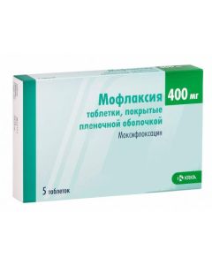 Moxifloxacin - Moflaxia tablets coated.pl.ob. 400 mg 5 pcs. texas Pharmacy Online - texas.buy-pharm.com