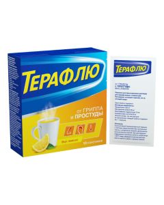 Paracetamol, Phenylephrine, Phenyramine, Ascorbic acid - TeraFlu lemon sachets 10 pcs. texas Pharmacy Online - texas.buy-pharm.com