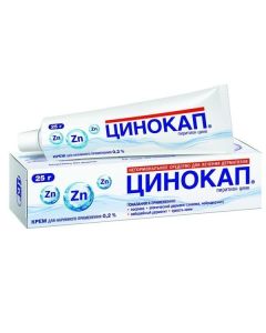 Pyrytyon zinc - Tsinokap cream 0.2%, 25 g texas Pharmacy Online - texas.buy-pharm.com