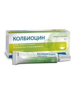 Sodium colistimethate, T etracycline, Chloramphenicol - Colbiocin eye ointment, 5 g texas Pharmacy Online - texas.buy-pharm.com