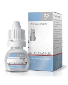 Latanoprost - Xalatamax eye drops 0.005%, 2.5 ml texas Pharmacy Online - texas.buy-pharm.com