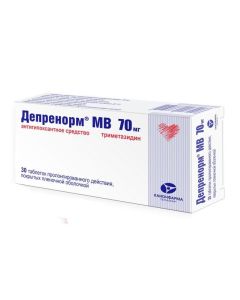 trimethazidine - Deprenorm MV tablets coated.pl.ob. prolong. 70 mg 30 pcs. texas Pharmacy Online - texas.buy-pharm.com