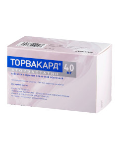 Atorvastatin - Torvacard tablets 40 mg, 90 pcs. texas Pharmacy Online - texas.buy-pharm.com