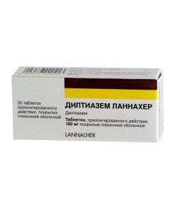 diltiazem - Diltiazem Lannacher tablets coated. prolong. 180 mg 30 pcs. texas Pharmacy Online - texas.buy-pharm.com