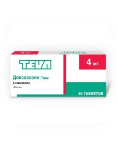 Doxazosin - Doxazosin-Teva tablets 4 mg 30 pcs. texas Pharmacy Online - texas.buy-pharm.com