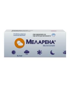 melatonin - Melarena tablets coated. 0.3 mg 30 pcs. texas Pharmacy Online - texas.buy-pharm.com