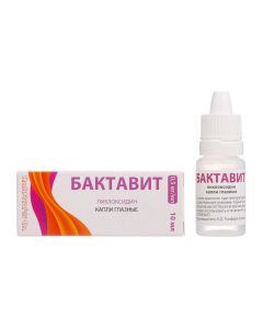 Pykloksydyn - Bactavit eye drops. 0.5 mg / ml dropper bottle 10 ml texas Pharmacy Online - texas.buy-pharm.com