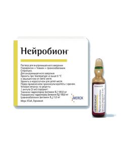 pyridoxine, thiamine, tsianokobalamina - Neurobion solution for in / mouse. inject. 3 ml ampoules 3 pcs. texas Pharmacy Online - texas.buy-pharm.com