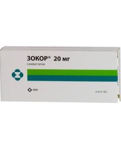 Simvastatin - Zokor tablets 20 mg, 28 pcs. texas Pharmacy Online - texas.buy-pharm.com