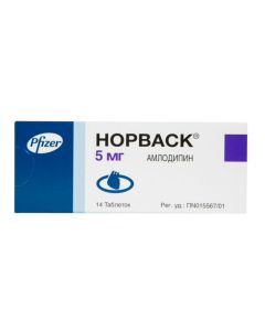 amlodipine - Norvask tablets 5 mg, 14 pcs. texas Pharmacy Online - texas.buy-pharm.com