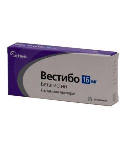 betahistine - Vestibo tablets 16 mg 30 pcs. texas Pharmacy Online - texas.buy-pharm.com