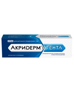 Betamethasone, Gentamicin - Akriderm Ghent cream, 15 g texas Pharmacy Online - texas.buy-pharm.com