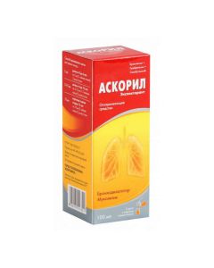 Bromhexine, Gvayfenezin, Salbutamol - Ascoril expectorant syrup, 100 ml texas Pharmacy Online - texas.buy-pharm.com
