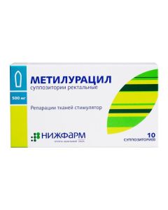 Dyoksometyltetrahydropyrymydyn - Methyluracil rectal suppositories 500 mg 10 pcs. texas Pharmacy Online - texas.buy-pharm.com