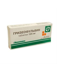 Griseofulvin - Griseofulvin tablets 125 mg, 20 pcs. texas Pharmacy Online - texas.buy-pharm.com