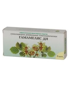 Hamamelis virgin tincture homeopathic - Hamamelis DN rectal homeopathic suppositories, 6 pcs. texas Pharmacy Online - texas.buy-pharm.com