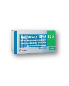 indapamide - Indapamide-Krka tablets with prolong. released. covered by square about. 1,5mg 60 pcs texas Pharmacy Online - texas.buy-pharm.com