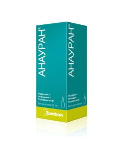 lidocaine, neomycin, polymyxin B - Anauran drops for ear drops 25 ml texas Pharmacy Online - texas.buy-pharm.com