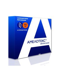 meloxicam - Amelotex rectal suppositories 15 mg 6 pcs. texas Pharmacy Online - texas.buy-pharm.com
