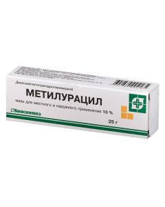 Dyoksometyltetrahydropyrymydyn - Methyluracil ointment 10%, 25 g texas Pharmacy Online - texas.buy-pharm.com