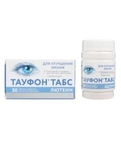 Multivitamins, Other Preparations e - Taufon Taps Lutein tablets coated. 30 pcs texas Pharmacy Online - texas.buy-pharm.com