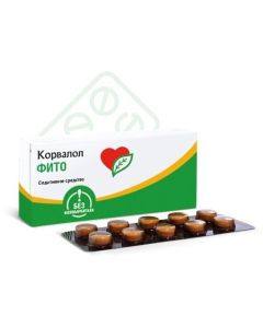 Myat perechnoy lystev oil Pust rnyka trav ekstrakt, etylbromyzovaleryanat - Corvalol Phyto tablets 1.16mg + 28mg + 16.4mg 50 pcs. texas Pharmacy Online - texas.buy-pharm.com
