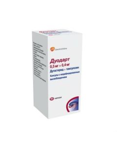 tamsulosin, dutasteride - Duodart capsules with modif. exp. 0.5 mg + 0.4 mg 90 pcs texas Pharmacy Online - texas.buy-pharm.com