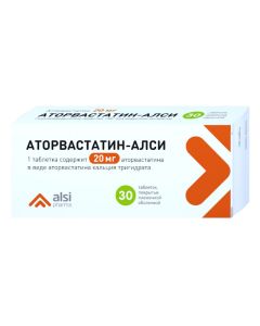 Atorvastatin - Atorvastatin-ALSI tablets is covered.pl.ob. 20 mg 30 pcs. texas Pharmacy Online - texas.buy-pharm.com