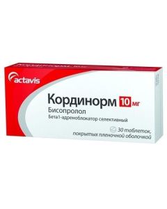 bisoprolol - cordinorm tablets coated. captive 10 mg 30 pcs. texas Pharmacy Online - texas.buy-pharm.com