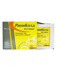 Caffeine, Paracetamol, Chlorphenamine, Phenylephrine - Rinicold Hot Mix rr for oral administration Lemon powder 10 pcs. texas Pharmacy Online - texas.buy-pharm.com