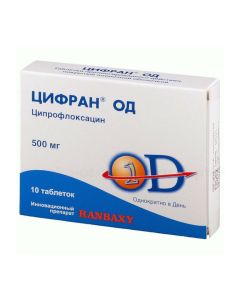 Ciprofloxacin - Tsifran OD tablets 500 mg, 10 pcs. texas Pharmacy Online - texas.buy-pharm.com