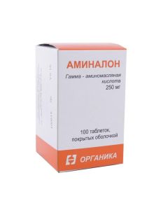 Gamma aminobutyric acid - Aminalon tablets 250 mg, 100 pcs texas Pharmacy Online - texas.buy-pharm.com
