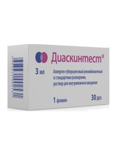 Allergen bacteria tuberkulezn y recombinant - Diaskintest solution for p / leather. enter 0.1 ml / dose 30 doses 3 ml bottle 1 pc. pack texas Pharmacy Online - texas.buy-pharm.com
