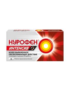 Ibuprofen, Paracetamol - Nurofen Intensive painkiller tablets 200 mg + 500 mg 12 pcs. texas Pharmacy Online - texas.buy-pharm.com