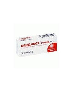 isosortexase dinitrate - Cardicet retard tablets 40 mg, 50 pcs. texas Pharmacy Online - texas.buy-pharm.com
