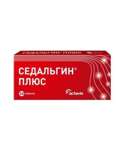 Metamizole H atrium, Caffeine, Thiamine - Sedalgin Plus tablets 20 pcs. texas Pharmacy Online - texas.buy-pharm.com