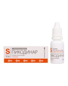 sodium picosulfate - Picodinar solution for oral administration 7.5 mg / ml 15 ml texas Pharmacy Online - texas.buy-pharm.com