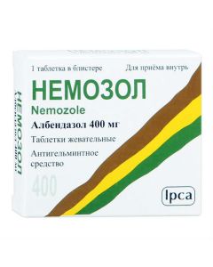 Albendazole - Nemozole chewable tablets 400 mg, 1 pc. texas Pharmacy Online - texas.buy-pharm.com