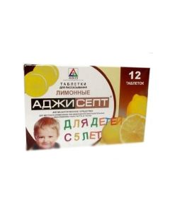 Amylmetacresol, Dichlorobenz silt alcohol - Agisept lemon resorption tablets 12 pcs. texas Pharmacy Online - texas.buy-pharm.com