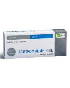 Azithromycin - Azithromycin-OBL capsules 250 mg 6 pcs. texas Pharmacy Online - texas.buy-pharm.com