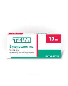 bisoprolol - Bisoprolol-Teva tablets coated. 10 mg 30 pcs. texas Pharmacy Online - texas.buy-pharm.com