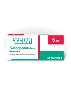 bisoprolol - Bisoprolol-Teva tablets coated.pl.ob. 5 mg 30 pcs. texas Pharmacy Online - texas.buy-pharm.com