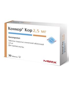 bisoprolol - Concor Cor tablets coated.pl.ob. 2.5 mg 30 pcs. texas Pharmacy Online - texas.buy-pharm.com