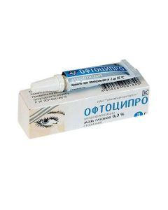 Ciprofloxacin - Oftocipro eye ointment 0.3%, 3 g texas Pharmacy Online - texas.buy-pharm.com