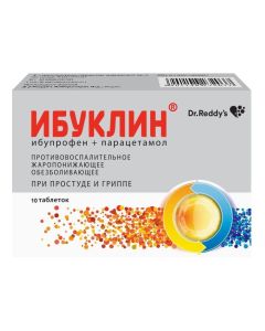 Ibuprofen, aratsetamol - Ibuklin tablets coated.pl.ob. 400 mg + 325 mg 10 pcs. texas Pharmacy Online - texas.buy-pharm.com